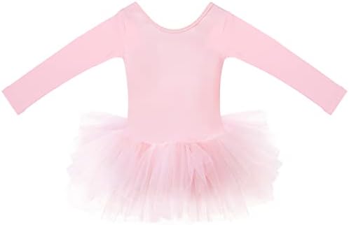 EASTBUDDY Ballet Dress for Girls - SoftCushiony Leotard with Tutu Skirt