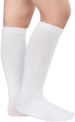 Knee-High Cotton Socks for Kids Perfect for Soccer More