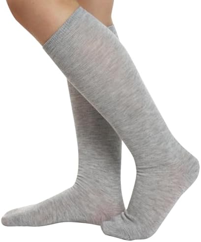 Dxhycc - Soft Cotton Knee-High Socks for Girls - Comfortable Stylish