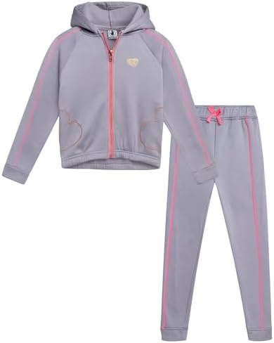 Body Glove Girls Jogger Set - Fleece Sweatsuit 7-12
