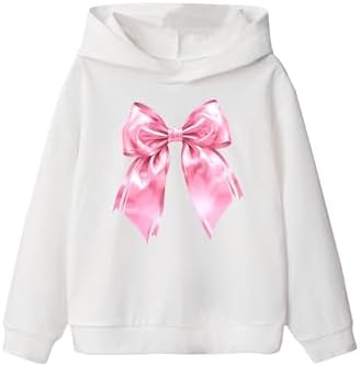 MakeMeChic Girls Bow Hoodie