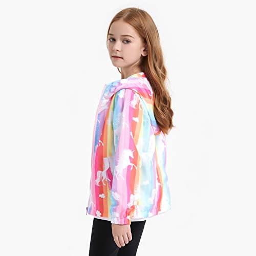 Jxstar Girls Waterproof Rain Jacket Hoodie 1