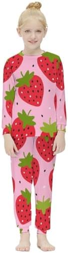 MEIKKO Girls Thermal Pajama Set
