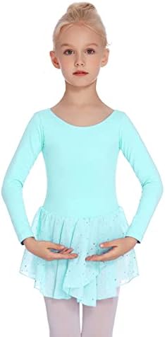 Arshiner Kids Girls Classic Long Sleeve Leotard Dance Ballet Dress