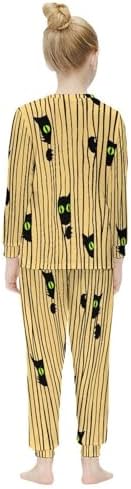 Girls Underwear Set Thermal Pajama Set for Winter