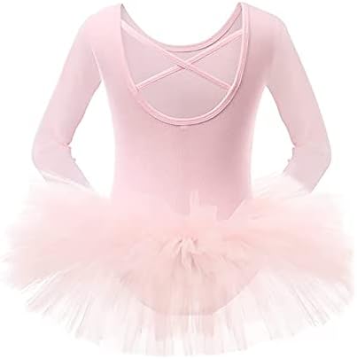 EASTBUDDY Ballet Dress for Girls - SoftCushiony Leotard with Tutu Skirt