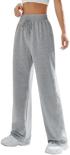 Kiench Teens Girls High-Waisted Drawstring Sweatpants