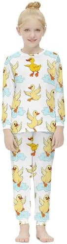 Girls Thermal Pajama Set - Soft Comfortable with Cute Design