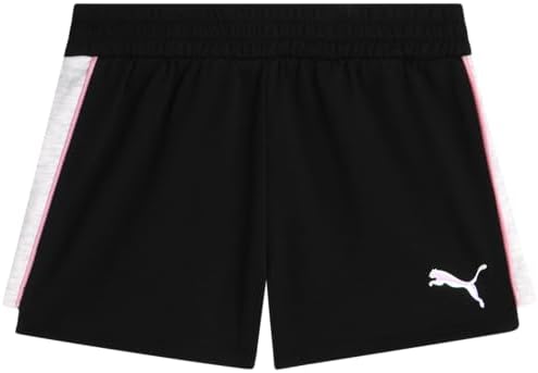 PUMA Womens Lightweight Cotton French Terry Shorts for Girls
