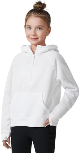 JOCMIC Girls Half Zip Fleece Sweater