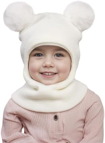 Winter Baby Hats Scarves Set for Toddler Fleece-Lined and Snug Fit