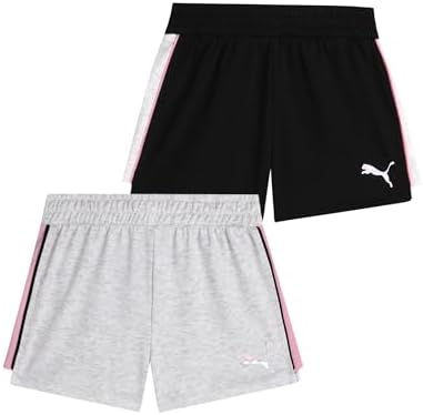PUMA Womens Lightweight Cotton French Terry Shorts for Girls