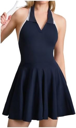 LAKolins High-performance Tennis Dress with Front Zipper for Girls