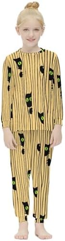 Girls Underwear Set Thermal Pajama Set for Winter