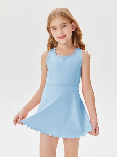 Batermoon Girls Athletic Tennis Dress and Shorts Comfortable Stylish