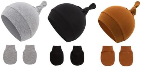 Adjustable Baby Knit Hat Soft and Warm for Growth