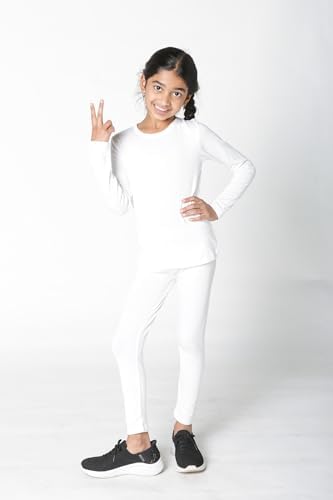 Everyday Kids Girls Thermal Long John Set Cozy and Warm for Winter