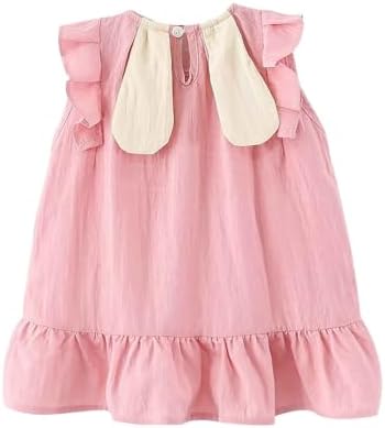 Ruffled Sleeveless Casual Dress for Toddler Girls