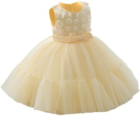 Flower Princess Tulle Dress OiSleeve Formal Wedding Party Gown