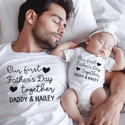 Matching Fathers Day Shirts for Dad Baby