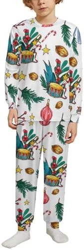 Christmas Thermal Underwear Santas Nutcracker Kids Pajamas