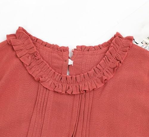 Beessbest Toddler Girl Ruffle Long Sleeve Dress