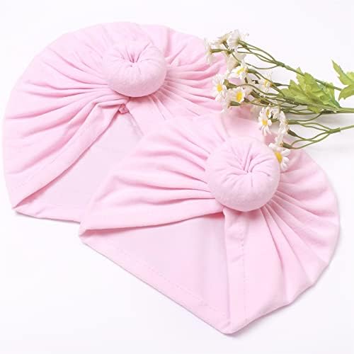Natural Cotton Infant Elatics Turban Hat