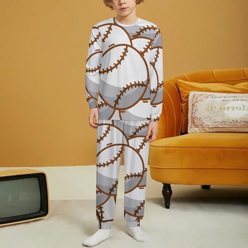 Thermal Underwear Set for Kids Christmas Candy Cane Unisex Baselayer