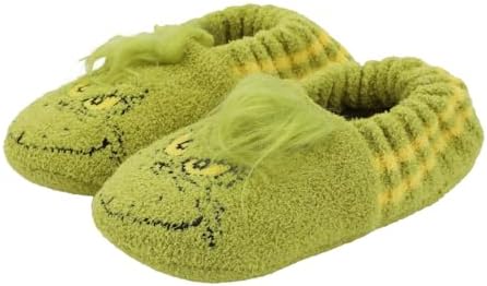 Dr Seuss Grinch Fuzzy Chenille Youth Slipper Socks Adventure