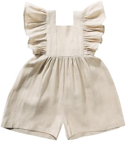 Cotton Linen Baby Jumpsuit
