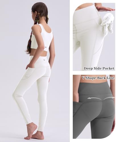 Girls Black Athletic Leggings