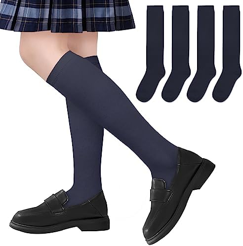 Lainlight Comfortable Knee High Socks for Girls in School Uniforms