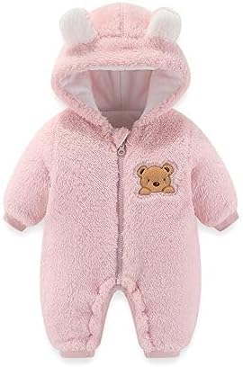 Baby Girls Boys Winter Snowsuit Teddy Bear Outfit Romper Coat