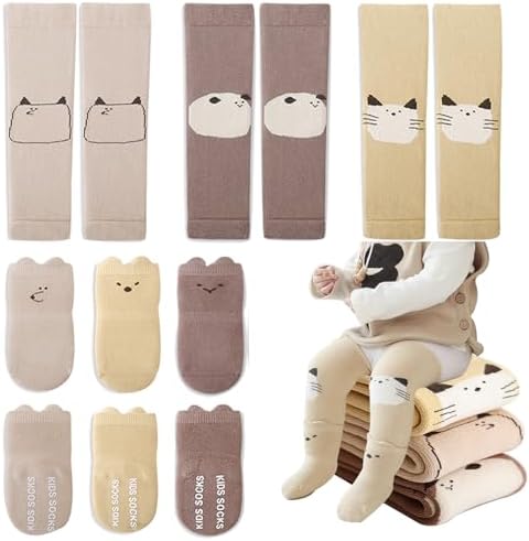 Thickened Baby Leg Warmer Grip Socks for 3-24 Months