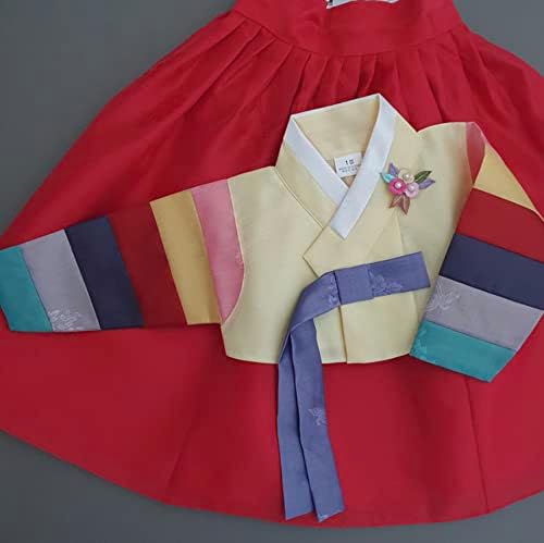 OUJI I - Ivory Pink Floral Baby Hanbok