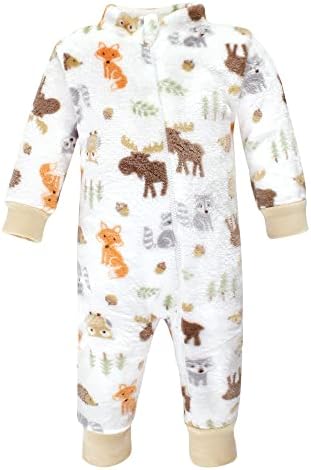 Comfy Hudson Baby Baby Girl Plush Jumpsuits