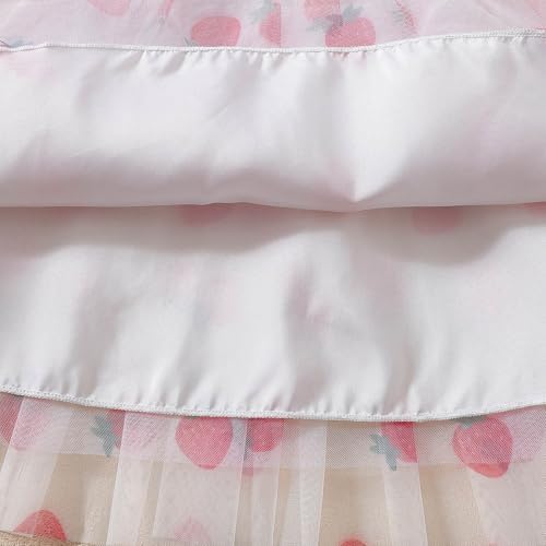 Beessbest Girls Casual Tulle Tutu Dress Princess Cardigan Neck Party Casual Occasions