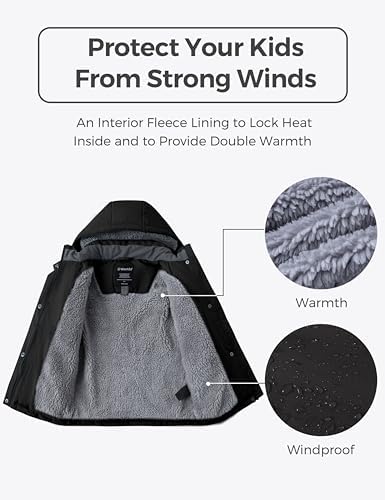Winter Puffer Coat for Girls Warm Snug