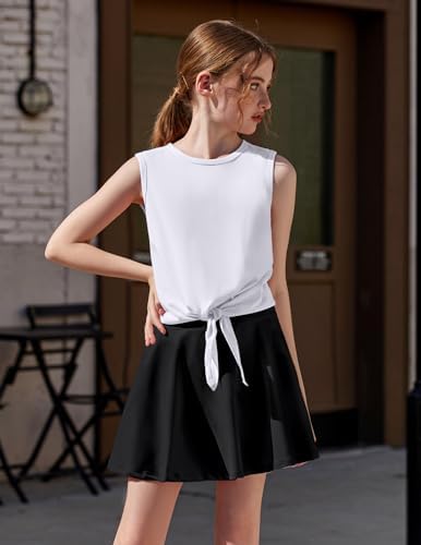 Festive Girls TennisC Golf Outfit Trendy Adjustable Top Skirt