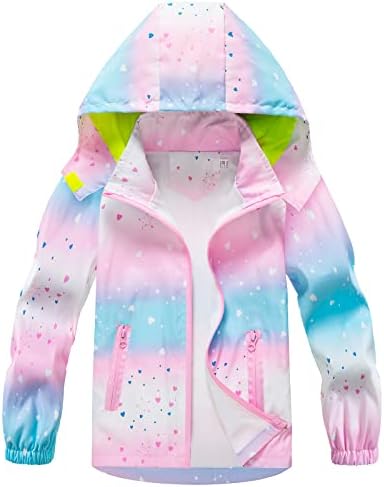 HZXVic Boys Toddler Waterproof Rain Jacket
