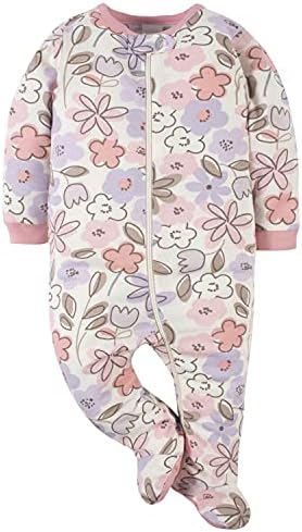 Gerber Baby Girls 2-Pack Sleep N Play Footies