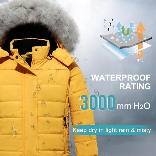 FARVALUE Girls Winter Padded Hooded Puffer Jacket