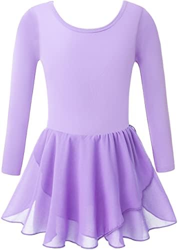 Stylish Girls Ballet Dance Leotards with Flutter Sleeve