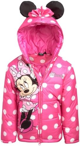Disney Girls Puffer Jacket - Cozy for Minnie Mouse and Friends