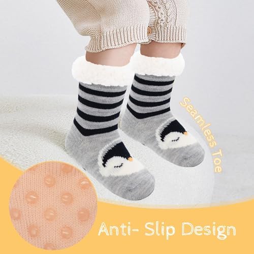Zando Kids Christmas Socks Cute Animal Patterns for Festive Season