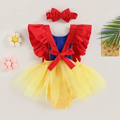 Lightweight Princess Design Romper for Baby Girls