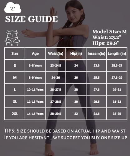 Girls Black Athletic Leggings