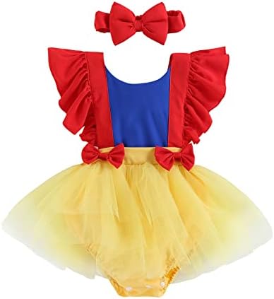 Lightweight Princess Design Romper for Baby Girls
