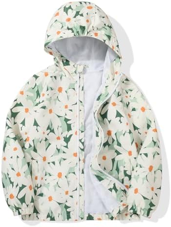 Joyson Girls Durable Rain Jacket - Keeps You Dry in the Rain