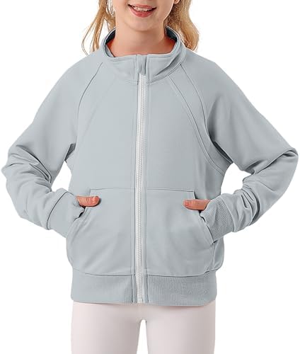 Ahegao Girl Zip Up Hoodie 7-14T Casual Athletic Sweatshirt